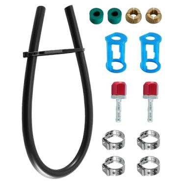 Imagem de Kit de emenda de linha AC compatível com linha de 5/40.6 cm com mangueira nº 6 de 61 cm, substitua o kit de reparo do conector de emenda de linha de ar condicionado 800-673, ajuste universal para