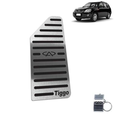 Imagem de Descanso De Pé Chery Tiggo 2010 Até 2015 Aço Inox Preto