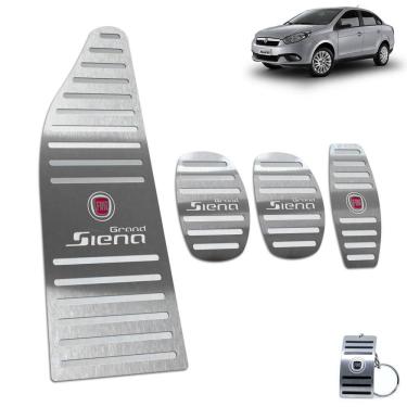 Imagem de Pedaleira Manual Descanso Grand Siena 2013 A 2020 Prata