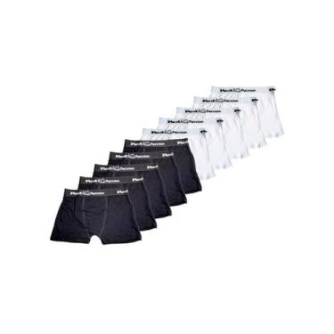 Imagem de Kit com 10 Cuecas Boxer Red Nose 320, Preto, M