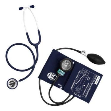 Imagem de Conjunto BIC Innova Plus, Esfigmomanômetro + Estetoscópio, azul