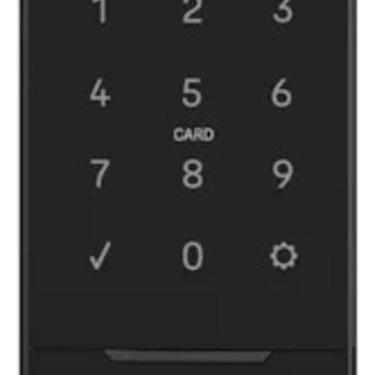 Imagem de Fechadura Digital Preta Cromada Biometria Senha Yale Lia