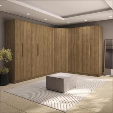 Imagem de Quarto Modulado Kappesberg Adapt Nogueira 12 Portas 342cm x 263cm