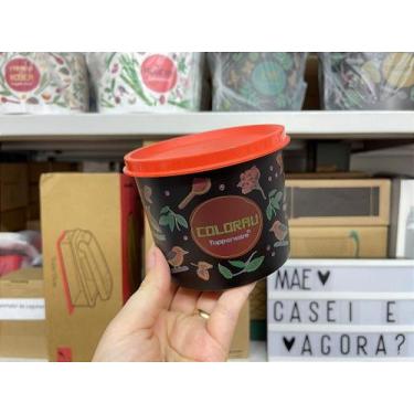 Imagem de Tupperware Redondinha Colorau Floral 350g / 500ml