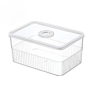 Imagem de Caixa Organizadora Hermética 2,5L – Tampa Numerada, Transparente, Livre de BPA, Ideal para Geladeira, Freezer e Despensa