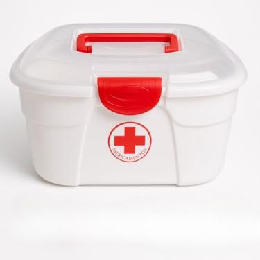Imagem de Caixa Remedio, Maleta Porta Medicamentos Grande, com AlçA, Adequado para Enfermagem CurativoassistêNcia MéDica Domiciliar