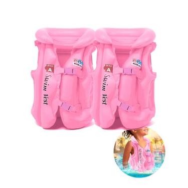 Imagem de Kit 2 Boia Inflavel Colete Infantil Piscina Praia Verão Agua - M3M, Un