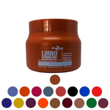 Imagem de Mascara Matizadora Mairibél Profissional 250g Escolha Cor (Loiro Acobreado)