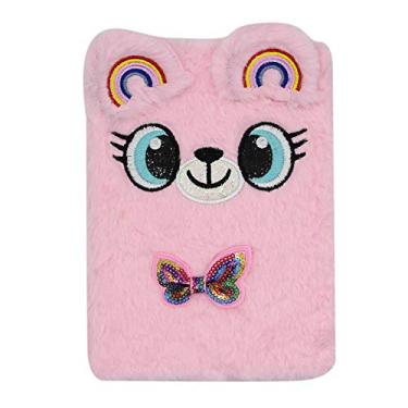 Imagem de Caderno de pelúcia para crianças e adolescentes com bloco de escrita A5 forrado com 160 páginas