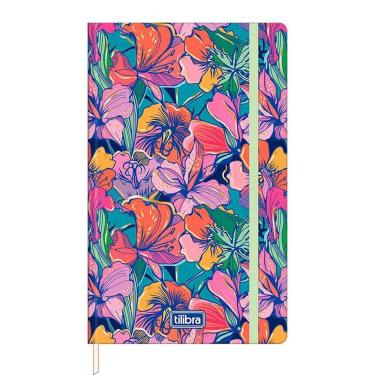 Imagem de Caderno sem Pauta Fitto Trend Sketchbook Costurado 80 Folhas Floral - Tilibra 