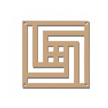 Imagem de Kit Placas Decorativas Cobogó Divisória de Ambiente 3D em MDF 3mm (30,03)