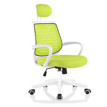 Imagem de Cadeiras de secretária de escritório cadeira de escritório cadeira de computador de altura ajustável com apoio de braços cadeira de secretária confortável respirável silencioso polias cadeiras