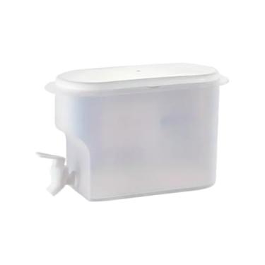 Imagem de Suqueira Plastica Com Tampa E Filtro Para Geladeira Com Torneira Capacidade 3,5L Para Agua Saborizada(Suqueira)
