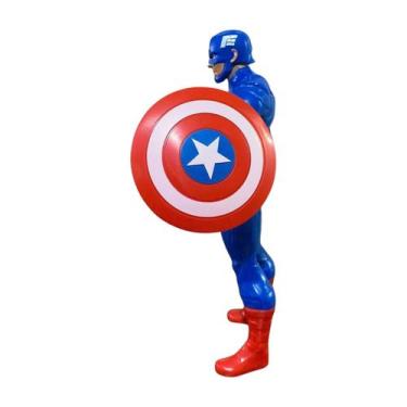 Imagem de Boneco Capitão América 22cm Marvel  Brinquedo Educativo com Movimento 