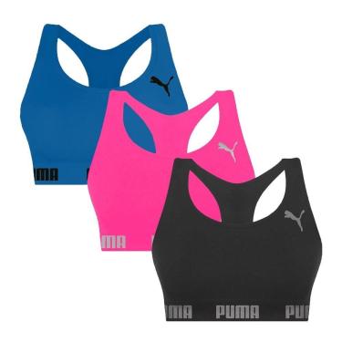 Imagem de Kit 3 Tops Puma Nadador Sem Costura Feminino