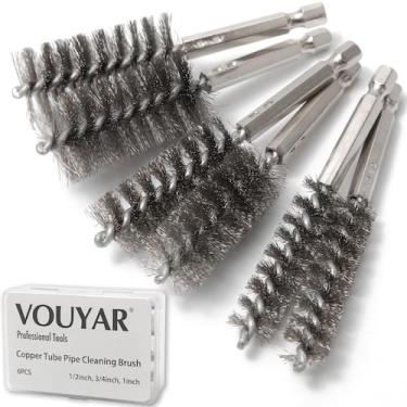 Imagem de Limpador de tubos Vouyar Copper Tube, conjunto de escovas para limpeza