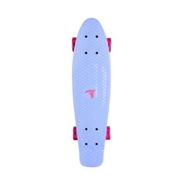 Imagem de Skate Traxart Mini Cruiser Azul Com Rodas de Led 59 mm-Unissex
