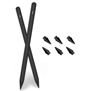Imagem de Stylus Pencil para iPad A16/11ª geração (2018-2025), pacote com 2 canetas ativas para iPad com rejeição de palma e sensibilidade de inclinação, compatível com i Pad 11-6th, i Pad Pro M4/12,9 polegadas