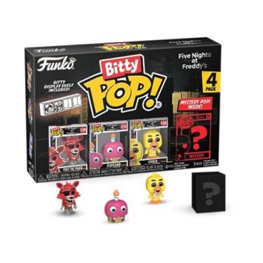 Imagem de Funko Bitty Pop! Games Five Nights At Freddy's Foxy The Pirate, Cupcake, Chica 4 Pack Series 2