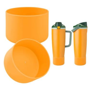 Imagem de BKBY 2 peças de bota de silicone compatíveis com garrafas e copos FreeSip Sway Owala de 850 g e 1,134 g, capa protetora antiderrapante para copo Freesip Sway