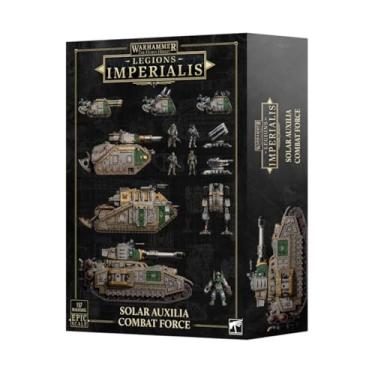 Imagem de LEGIONS IMPERIALIS: Solar Auxilia Combat Force – 157 Multi-Part Epic Scale Miniatures, 67-Model Army Kit with Vehicle Transfer Sheets and Bases