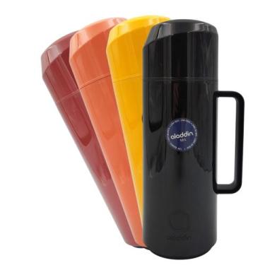 Imagem de Garrafa Térmica Café Aladdin 1L Massima Rolha Quente / Frio, Preta