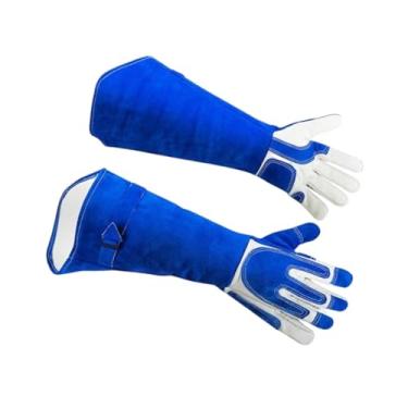 Imagem de Gralara Luvas de trabalho para manuseio de animais, luvas impermeáveis ​​para jardinagem, proteção para braços à prova de mordidas