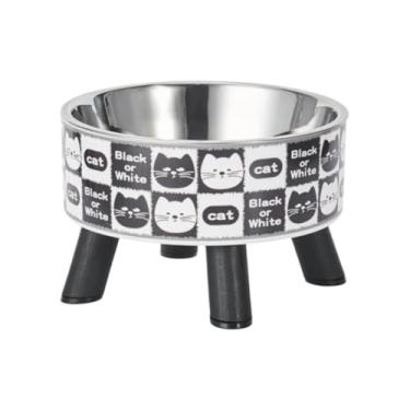 Imagem de Comedouro Inox Elevado para Gatos Tigela Removível Fácil de Lavar Anatômica