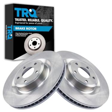 Imagem de TRQ Conjunto de 2 pares de rotor de freio a disco dianteiro LH RH para Ford Explorer Lincoln Aviator