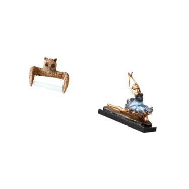 Imagem de Fenteer Suporte de Papel Higiênico de Criativo, Organizador de Toalhas, Enfeite de Bailarina de Desenho Animado, Estátua de Bailarina, Dispensador de R