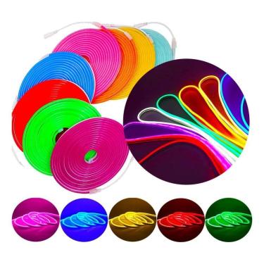 Imagem de Fita Led Neon Flexível Alto Bril Branco-Quente 12V