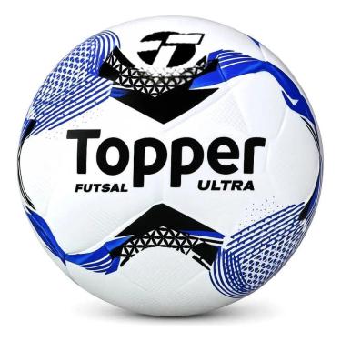 Imagem de Bola De Futsal Topper Ultra Salão Colagem Du Preto E Azul