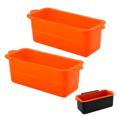 Imagem de 2 peças de forros de copo de graxa de silicone para chapa Blackstone 36/28/22/43.2 cm, forro de copo de graxa, forros reutilizáveis para bandeja de gotejamento Blackstone Grill livre de BPA acessórios