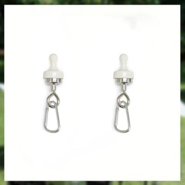 Imagem de 2 ganchos magnéticos para dossel, gancho de clipe magnético com mosquetão para acampamento, ímãs de terra resistentes, suspensão de cruzeiro, tenda multifuncional, encaixe giratório adequado para