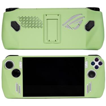 Imagem de EIELST Capa protetora projetada para ASUS ROG Ally 2023 - [proteção contra quedas de grau militar de 3 metros] Capa antiderrapante para jogos de liga rog portátil com suporte - Teagreen