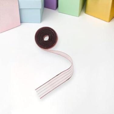 Imagem de Generic 1 fita artesanal fita de organza metálica poliéster rosa 1,5 cm 5 jardas