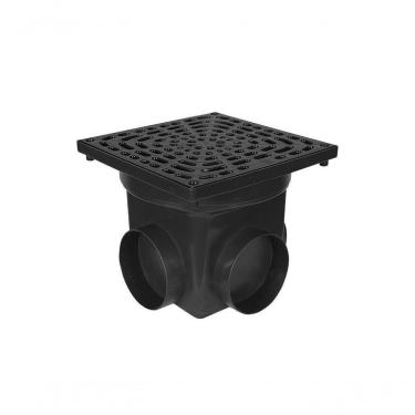 Imagem de Caixa Coletora De água Pluvial Pequena Preta 4,5l (41 X 41 X 20 Cm)