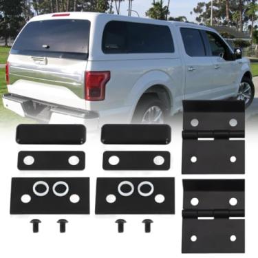 Imagem de AUTOVIC Kit de reparo de dobradiça de placa de porca para todas as portas traseiras de vidro compatível com substituição Snugtop Camper 710001 711513