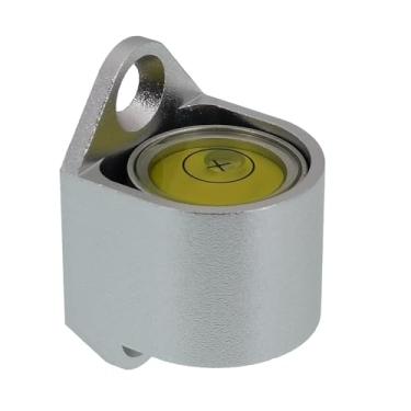 Imagem de Régua de nível de código de barras, régua de aço índio bolha, componente de bolha, acessório de bolha de liga de alumínio substituível e ajustável (marrom prata)