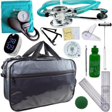 Imagem de Kit Bolsa Fisioterapia Acadêmico Martelo Buck Goniômetro Completo - IN