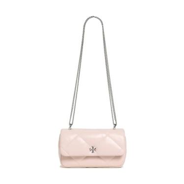 Imagem de Tory Burch Mini bolsa feminina Kira Diamond Quilt, Rosa macio, One Size