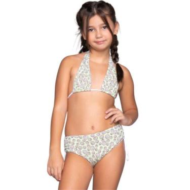 Imagem de Biquini Cortininha Bionda Infantil Vekyo Confortavel Básico Piscina Mo