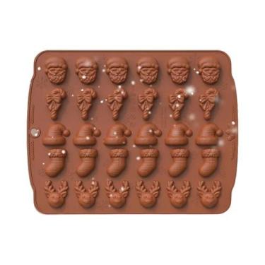 Imagem de Moldes de Silicone para Assados de Natal 5 em 1 - BPA Free - Biscoitos