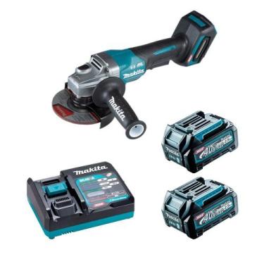 Imagem de Esmerilhadeira 40V GA013GZ C/ 2 Baterias BL4025 Makita 127V, 110V