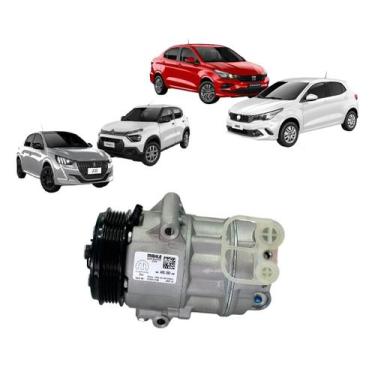 Imagem de Compressor Ar Condicionado Fiat Argo Cronos Mobi Uno 1.0 1.3 - Mahle