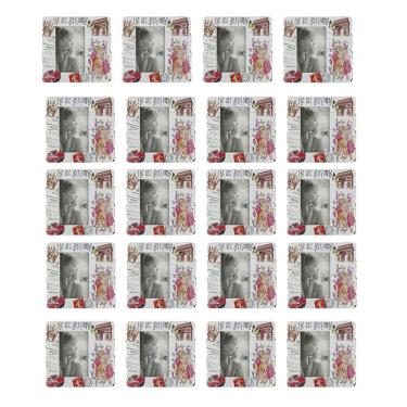 Imagem de Porta Retrato 10x15 Foto Kit 20 Unidades Fotografia Moldura Arco Do Triunfo Decoraçao Casa Enfeite