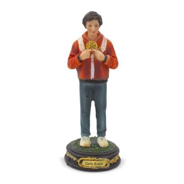 Imagem de Imagem Beato Carlo Acutis Importado Resina 14 cm - Amém Decoração Reli