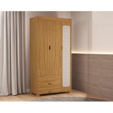 Imagem de Guarda Roupa Para Quarto de Solteiro MDF Design Moderno Clara (Nature)