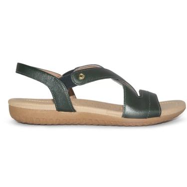 Imagem de Sandália Rasteira Usaflex Couro Feminina