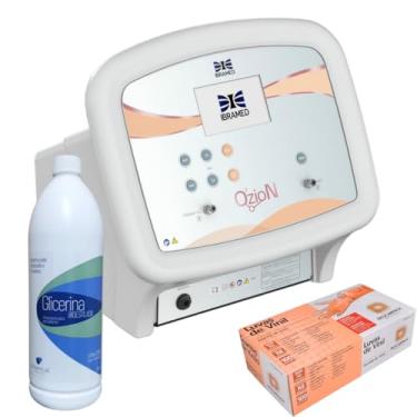 Imagem de Ibramed Ozion, Equipamento Profissional com 1L de Água Bidestilada e 100 Luvas Descartáveis